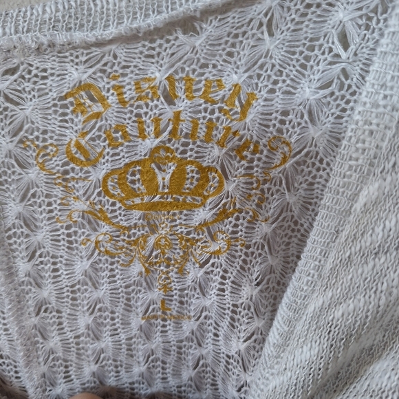 NWT Disney Couture Snow White Sweater Rhinestone Relaxed Womens size L - Picture 2 of 7